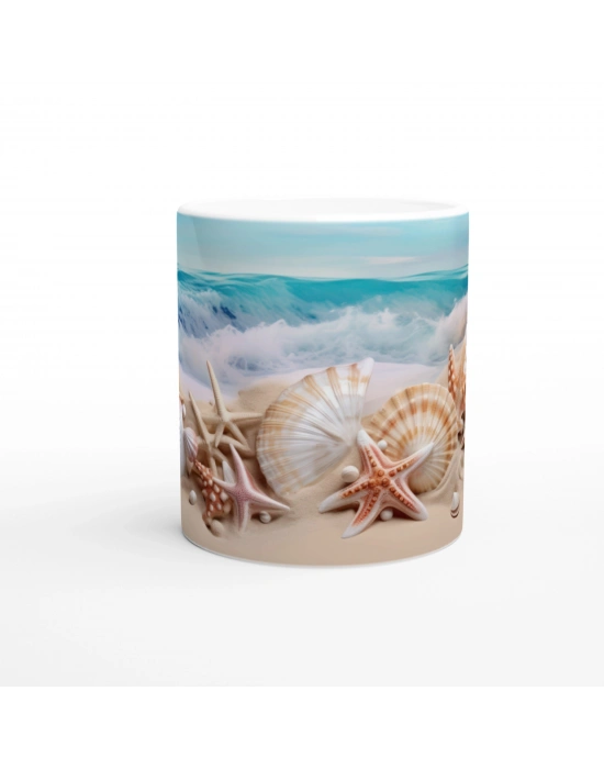 Kumlar Üzerinde Deniz Hazineleri Kupa Bardak