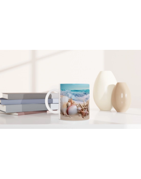 Kumlar Üzerinde Deniz Hazineleri Kupa Bardak