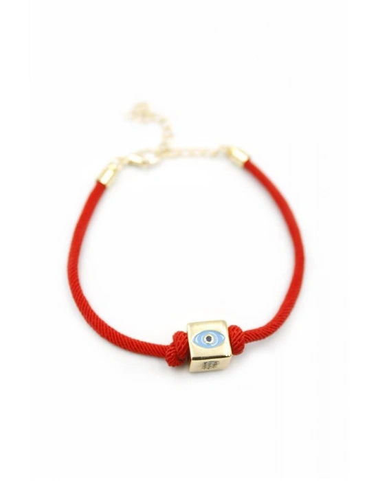 Küp İp Bileklik - Kırmızı