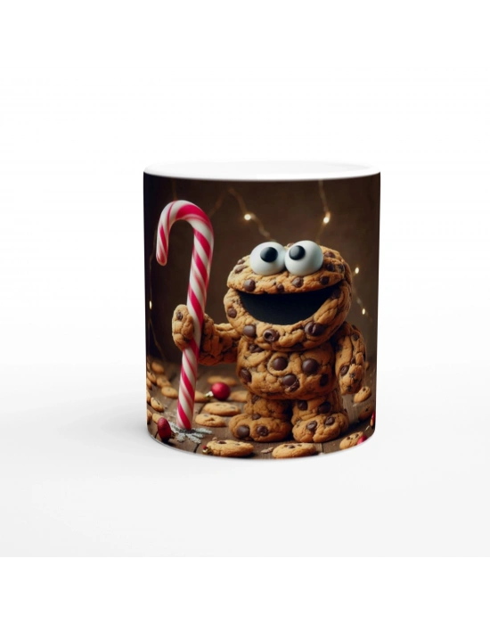 Kurabiye Canavarı Yılbaşı Partisi Temalı Çocuklara Özel Baskılı Kupa Bardak