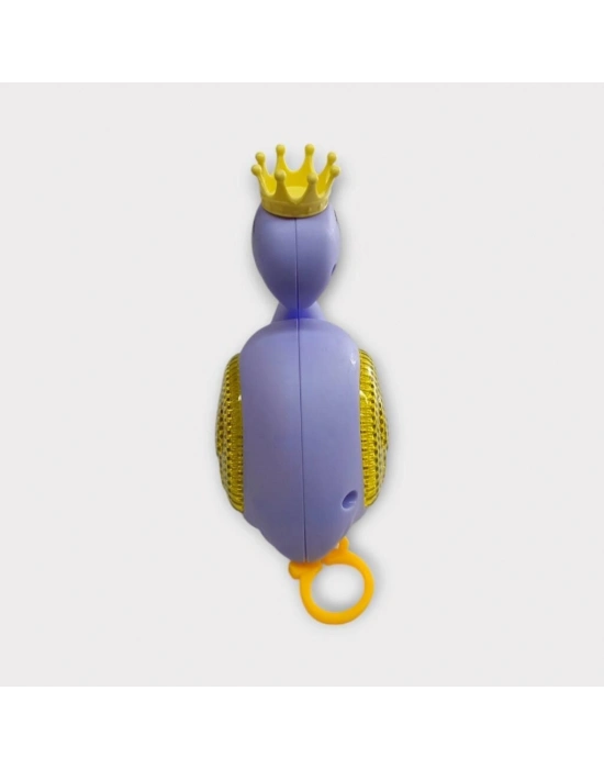 Kurmalı Işıklı Sevimli Flamingo - Mor