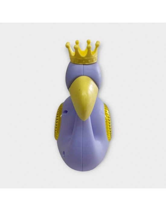 Kurmalı Işıklı Sevimli Flamingo - Mor