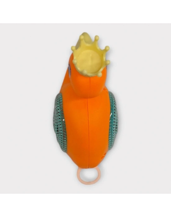 Kurmalı Işıklı Sevimli Flamingo - Turuncu