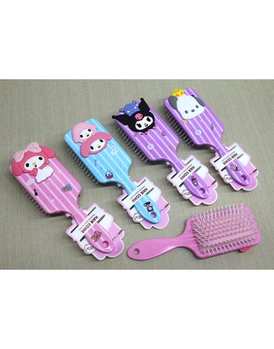 Kuromi, Hello Kitty, Cinnamon, My Melody Saç Tarağı Model 2