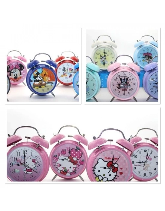 Kuromi, Hello Kitty, Mickey Mouse Masa Üstü Çalar Saat