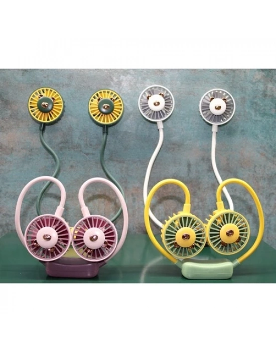 Kuromi Şarjlı Boyun Fanı Vantilatör 2 Kademeli