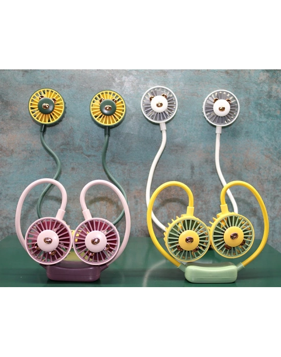 Kuromi Şarjlı Boyun Fanı Vantilatör 2 Kademeli