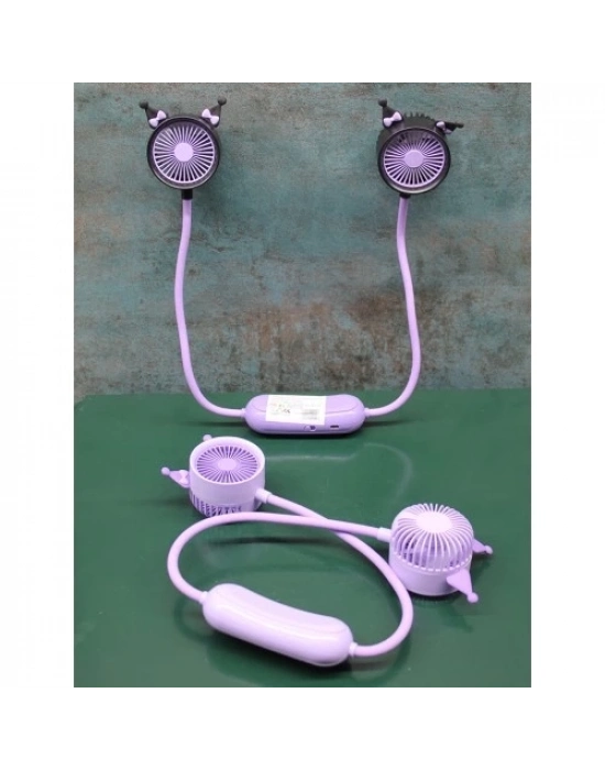 Kuromi Şarjlı Boyun Fanı Vantilatör 2 Kademeli Model 1