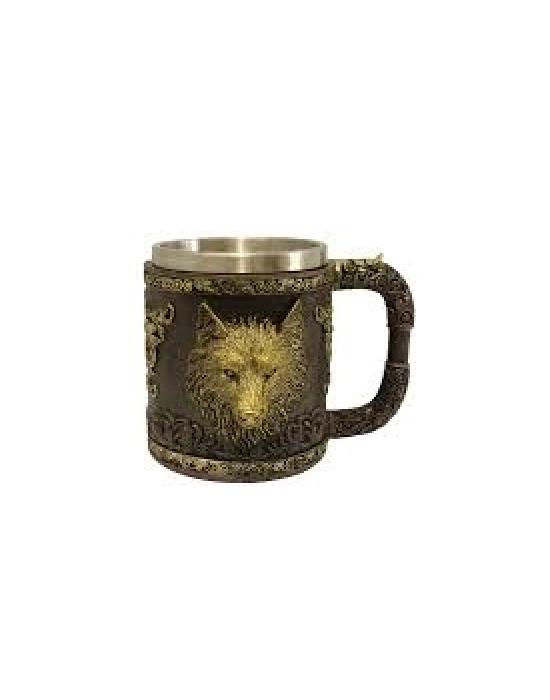 Kurt Detaylı Çelik Kupa