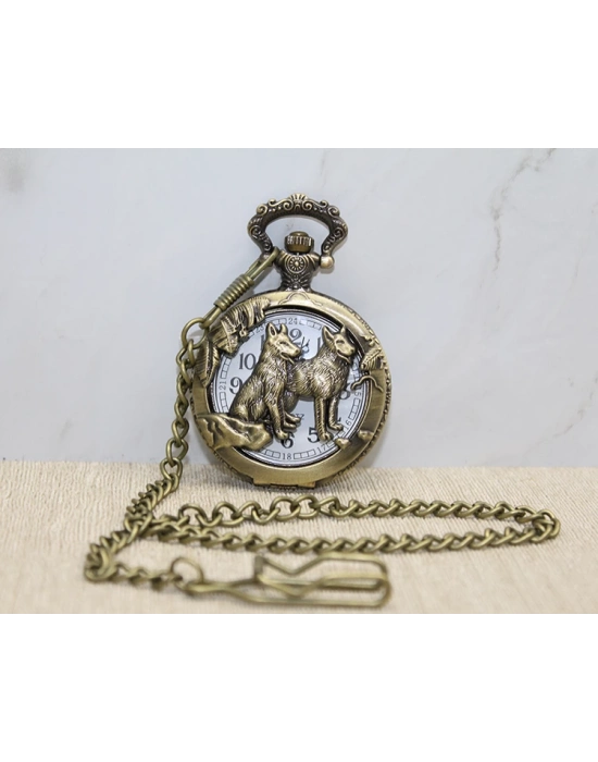 Kurt Tasarımlı Köstekli Saat Model 2