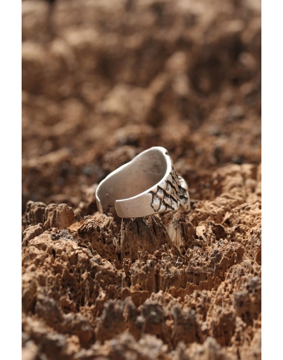 Kuru Kafa Desen Ayarlanabilir Yüzük