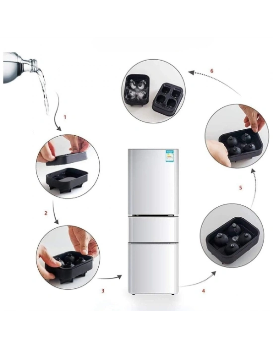 Kuru Kafa Şekilli Silikon Buz Kalıbı