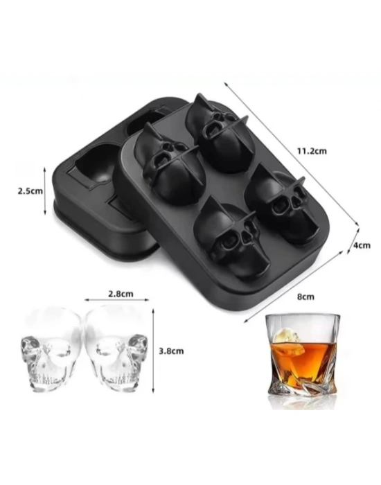 Kuru Kafa Şekilli Silikon Buz Kalıbı