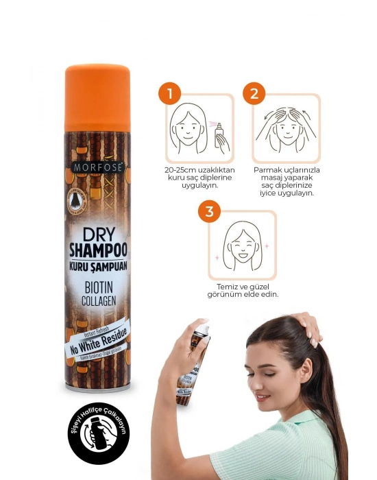 Kuru Şampuan Biotin Collagen 200 ML - Rastalı Saçlar - mrfs