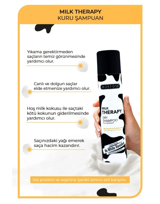 Kuru Şampuan Milk Therapy 200 ML - Besleyici - mrfs