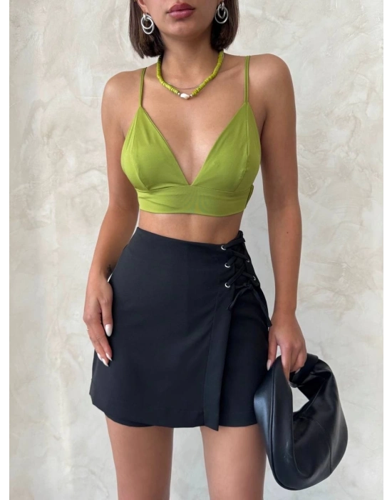 Kuş gözü şort etek s25819