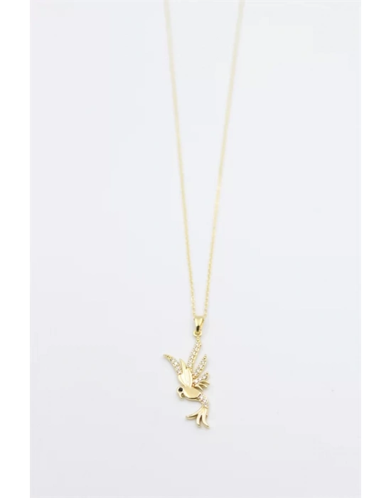 Kuş Kolye - Altın