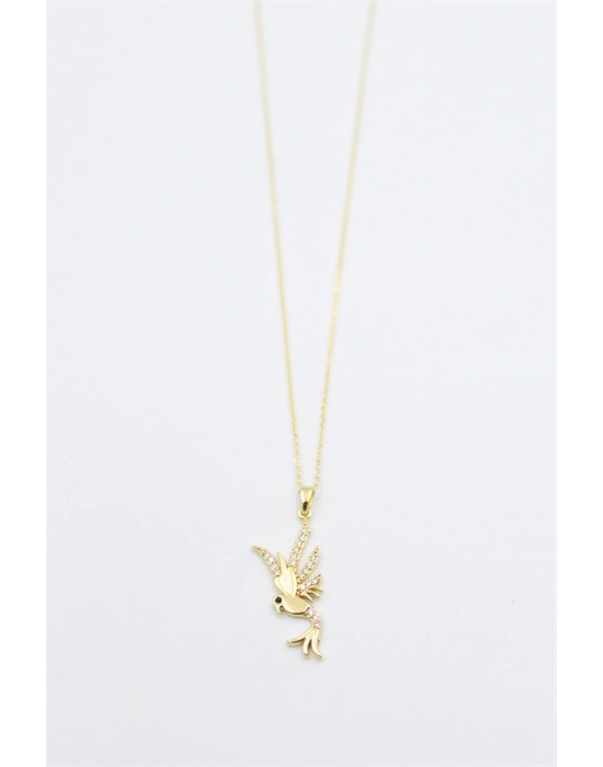 Kuş Kolye - Altın