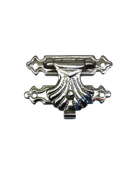 Kutu, Tavla Klipsi, Ön Kilidi No:3 - 33x24 Nikel, 1 Adet