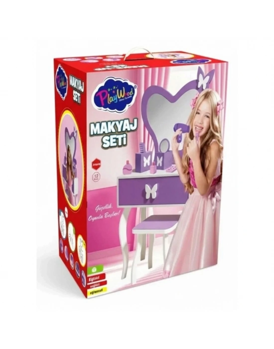 Kutuda Ahşap Makyaj Seti