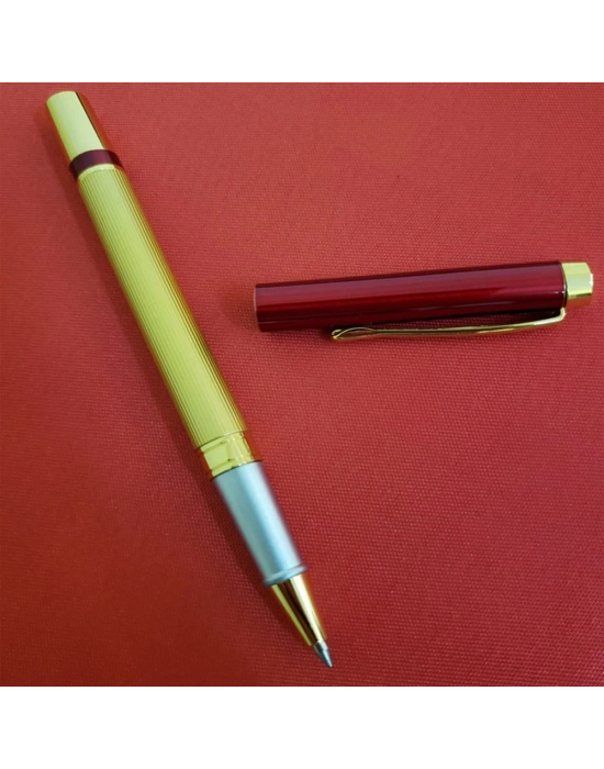 Kutulu Kırmızı Gold Tasarım Roller Kalem