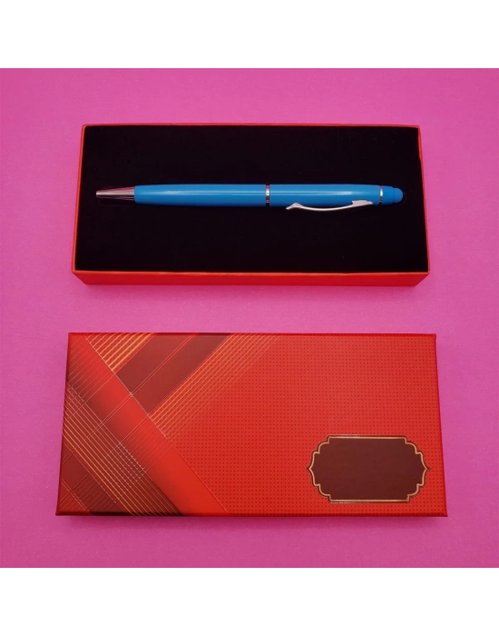 Kutulu Metal Turkuaz Kalem