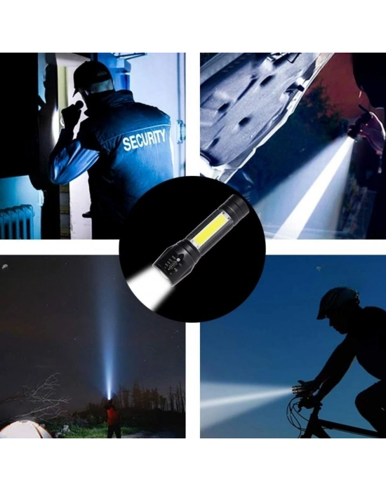 ®  Kutulu Mini El Feneri – Taşınabilir LED Kamp ve Acil Durum El ası Plastik Gövde