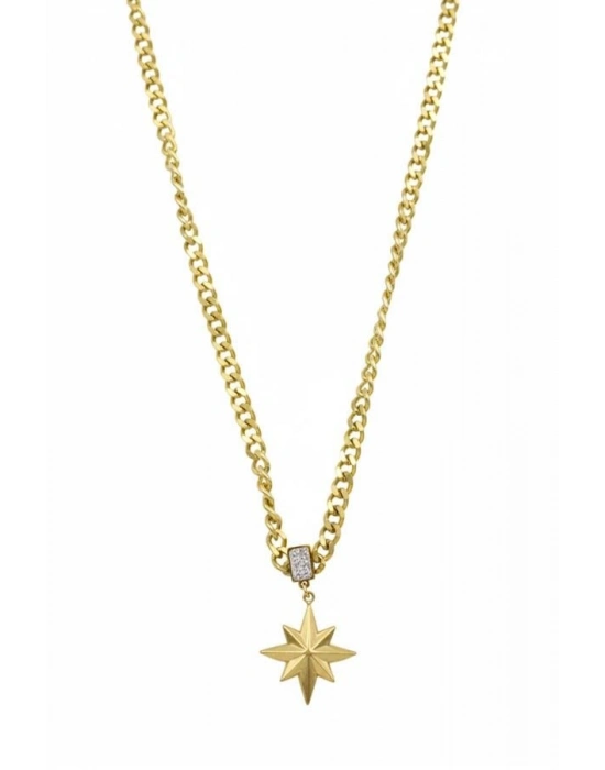 Kutup Yıldızı Zincir Kolye - Altın