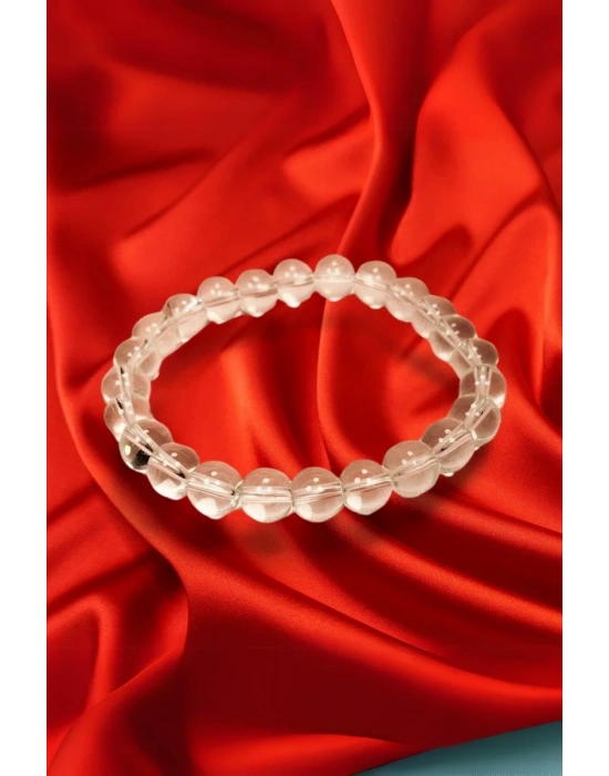 Kuvars Doğal Taş Bileklik Kutulu