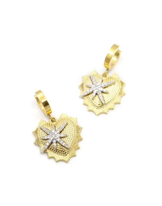 Kuzey Yıldızı  Küpe - Altın