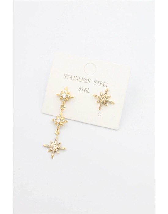 Kuzey Yıldızı Küpe - Altın