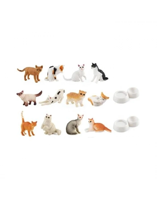 ® KZ956-031F KEDİ ARKDŞ.FİGÜR SET KUTULU 6PCS 2M-TÜL