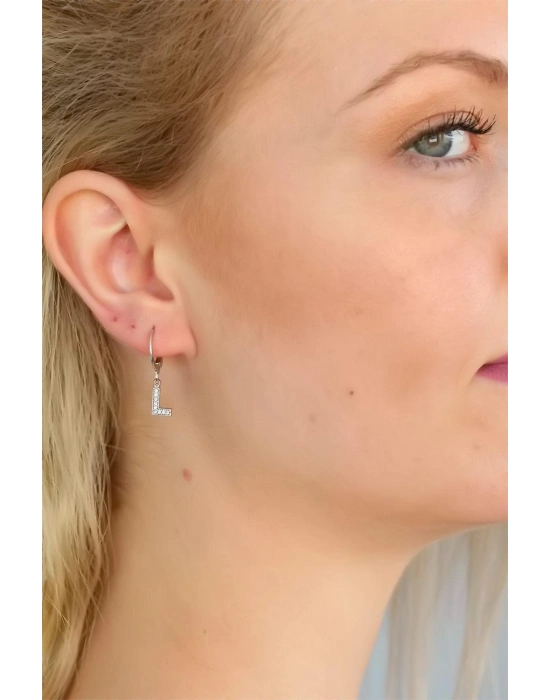 ® L Harf Bayan Küpe