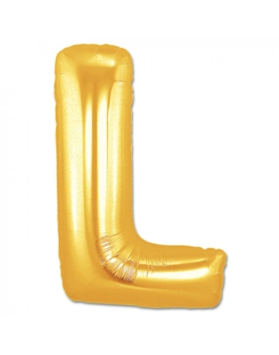 L Harf Folyo Balon Altın Renk  40 inç