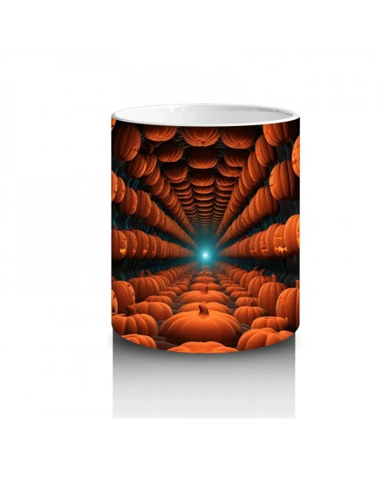 Labirent Gibi Tünelde Gülümseyen Kabaklar – Hediyelik Kahve Kupası