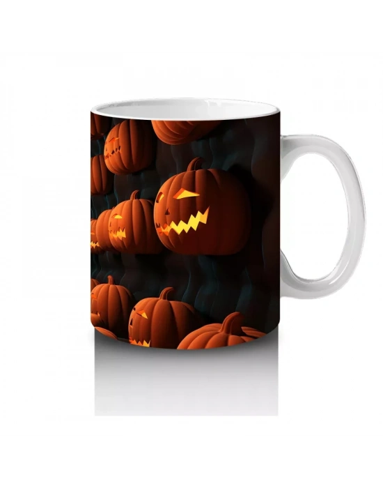 Labirent Gibi Tünelde Gülümseyen Kabaklar – Hediyelik Kahve Kupası