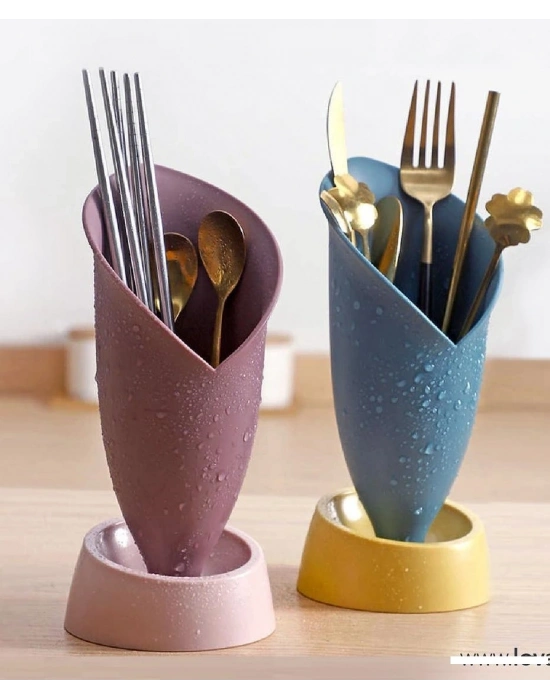 Lale Figürlü Tezgah Üstü Kaşıklık