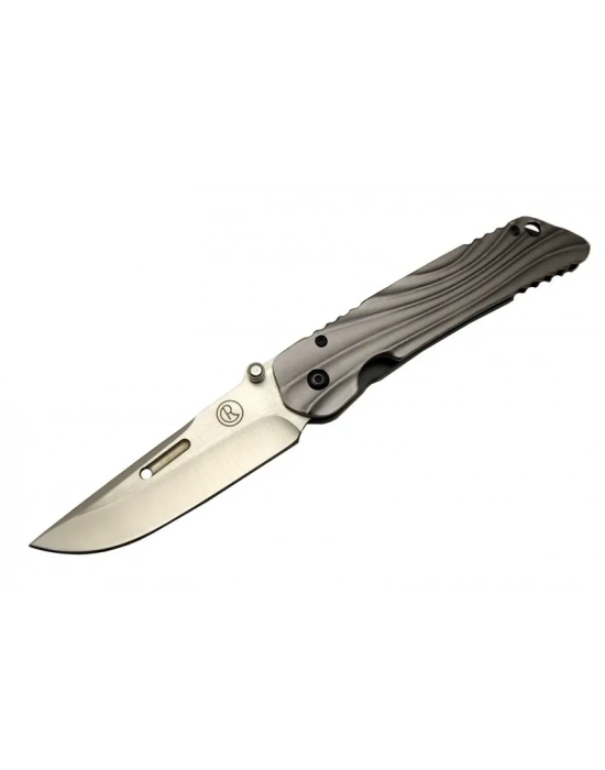 Lanmark Umnumzaan T 50 Gri Kamp Çakı 22,5cm - Manuel, Kemerlikli, Oluklu