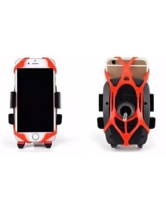 Lastik Destekli Standlı Bisiklet Telefon Tutucu