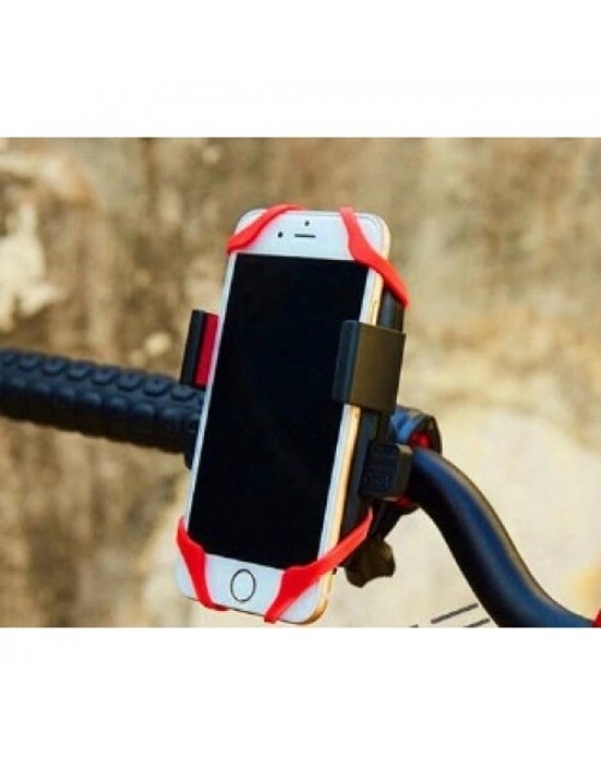 Lastik Destekli Standlı Bisiklet Telefon Tutucu