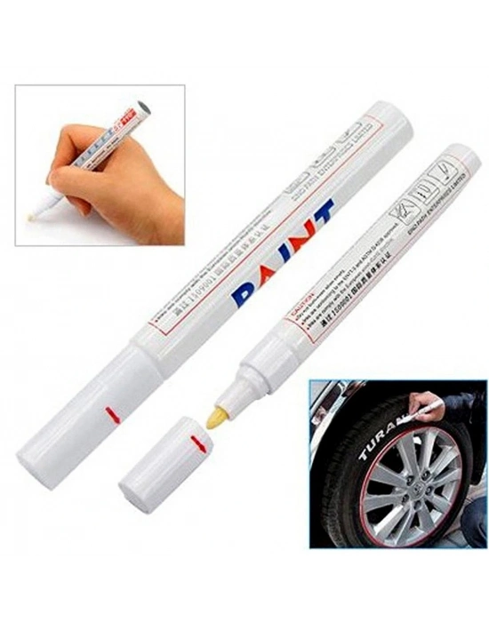 Lastik Yazı Kalemi - Beyaz