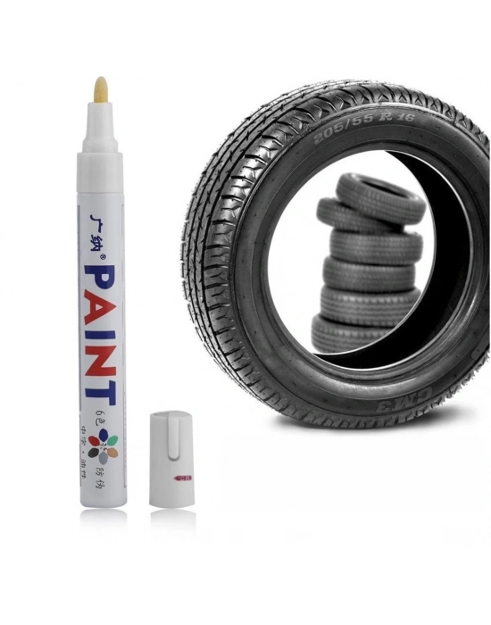 Lastik Yazı Kalemi - Beyaz