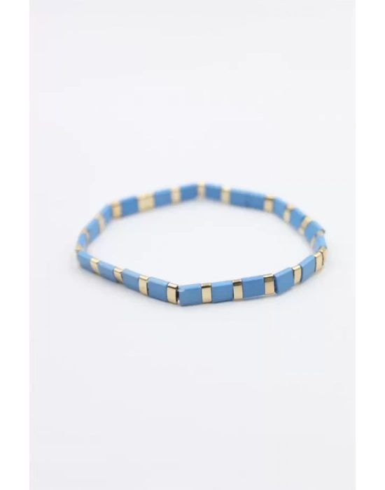 Lastikli Bileklik - Turkuaz