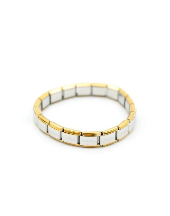 Lastikli Çelik Bilezik - Gümüş