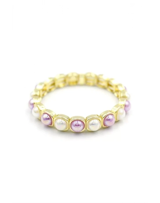 Lastikli Taşlı Bileklik - ÇOK RENKLİ