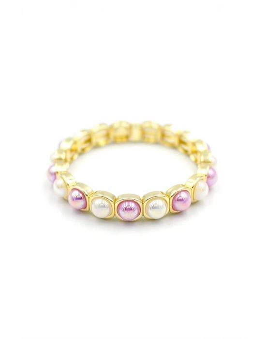 Lastikli Taşlı Bileklik - ÇOK RENKLİ