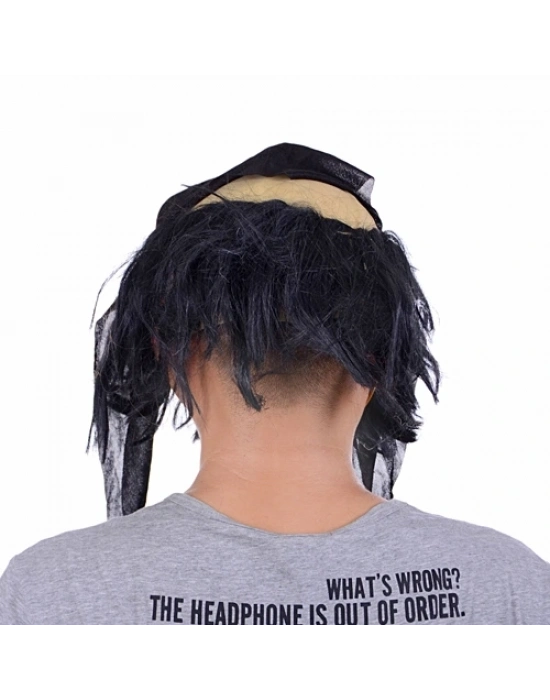 Lateks Saçlı Sakallı Korsan Maskesi