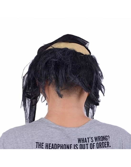 Lateks Saçlı Sakallı Korsan Maskesi