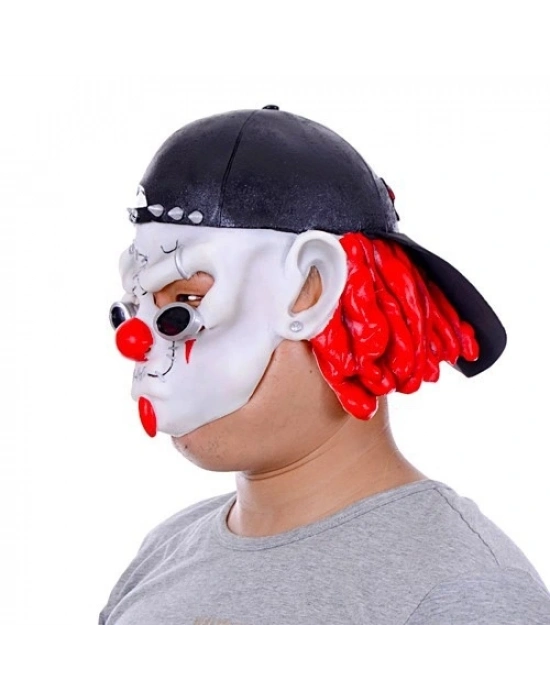 Lateks Şapkalı Gözlüklü Beyaz Maske