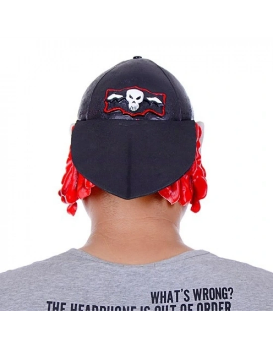 Lateks Şapkalı Gözlüklü Beyaz Maske